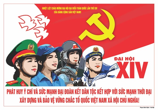 NHIỆT LIỆT CHÀO MỪNG ĐẠI HỘI ĐẠI BIỂU TOÀN QUỐC LẦN THỨ XIV CỦA ĐẢNG CỘNG SẢN VIỆT NAM